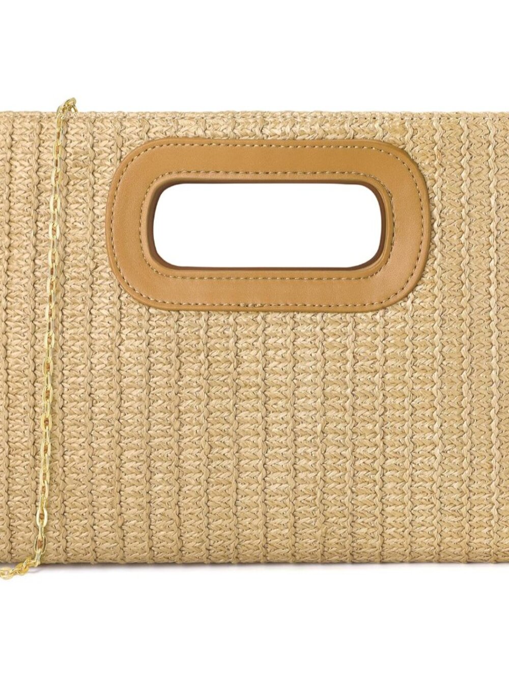 Clutch Purses for Women, Top Handle Straw Purse Handbags, Summer Shoulder Crossb